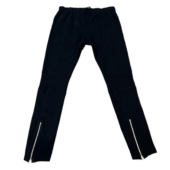 NWT ABS by Allen Schwartz Luxury Collection Paparazzi Moto Legging Black Size L - Picture 1 of 12